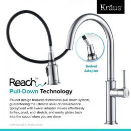 Смеситель для кухни Kraus Sellette KPF-1680CH