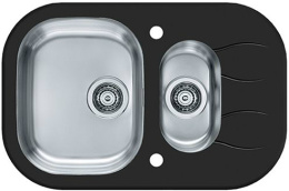 Мойка для кухни Alveus Wave 30 черный, клапан-автомат