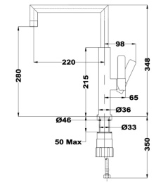 Смеситель для кухни Teka FOT 990 хром