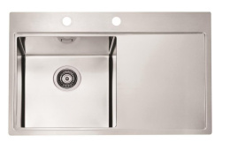 Мойка для кухни Alveus Pure 50L KMB, чаша слева, клапан-автомат