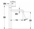 Смеситель для раковины Высокий Grocenberg GB3029CR Хром