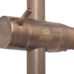 Душевая стойка Kaiser R-0037 с мыльницей античная бронза