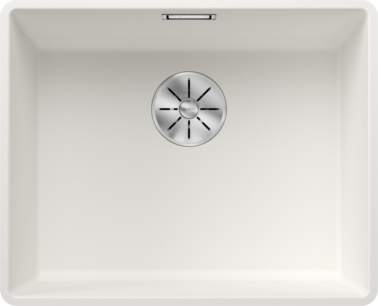 Мойка Blanco Subline 500-F белый, отводная арматура InFino®