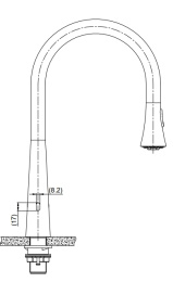 Смеситель для кухни Seaman Eco Venice SSN-1801P-SS Sensor
