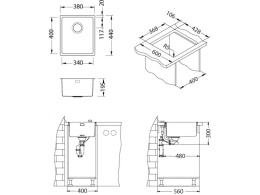 Мойка для кухни Alveus Kombino 20 F/S KMB