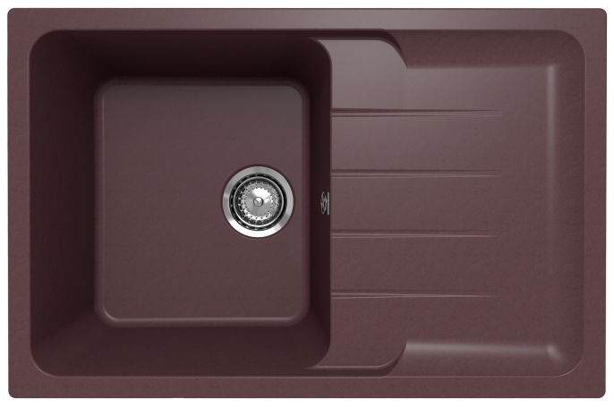 Мойка для кухни Ulgran Quartz Gerda 780 трюфель