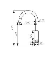 76144-4 Смеситель KAISER Clever для мойки