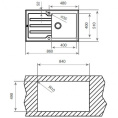 Мойка для кухни Teka Lux 1B 1D 86 белый