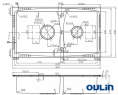 Мойка для кухни Oulin OL-S8203