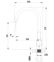 Смеситель для кухни Lemark Atlantiss LM3255C