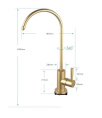 Кран для питьевой воды Goccia Acqua 4000053-Bronze