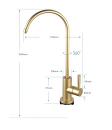 Кран для питьевой воды Goccia Acqua 4000053-Bronze