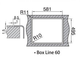 Мойка для кухни Rodi Box Line 60 integ