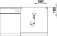 Мойка Blanco Zerox 700-IF/A Durinox® отводная арматура InFino®