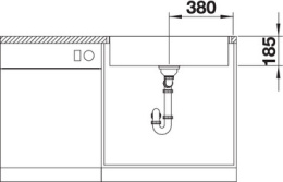 Мойка Blanco Zerox 700-IF/A Durinox® отводная арматура InFino®