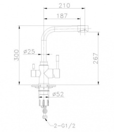 Смеситель для кухни Lemark Expert LM5061S