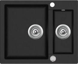 Мойка для кухни Teka Clivo 60 S-TQ black metallic, клапан-автомат