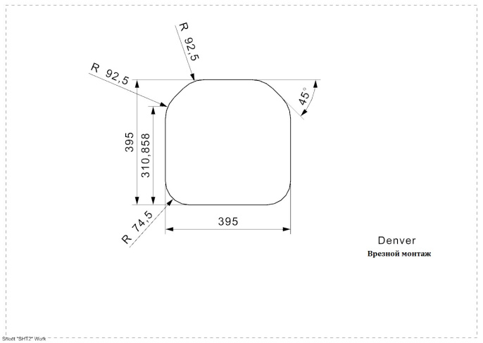 Мойка для кухни Reginox Denver (L) Lux Integrated
