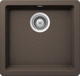 Мойка для кухни Schock Quadro 50U Cristalite подстольный монтаж мокка