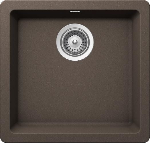 Мойка для кухни Schock Quadro 50U Cristalite подстольный монтаж мокка
