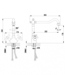 Смеситель для кухни Lemark Standard LM2109C