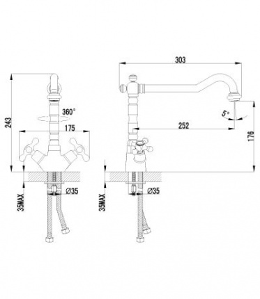 Смеситель для кухни Lemark Standard LM2109C
