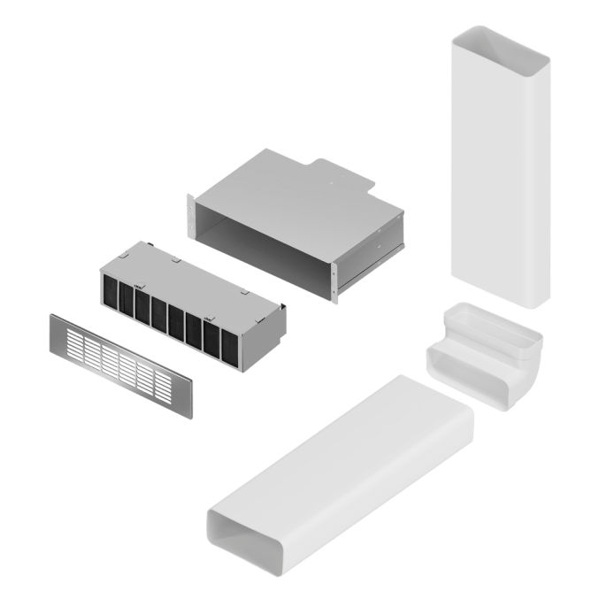 Комплект воздуховодов MAUNFELD MIDS834 с фильтром CF314MW (для MIHC834SF2BK)