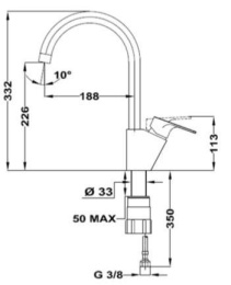 Смеситель для кухни Teka MTP 994 хром
