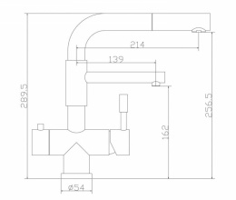 Смеситель для кухни Zorg SZR-3216 Inox