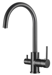 Смеситель KAISER Merkur 26744-15 Gunmetal боковой под фильтр R-излив