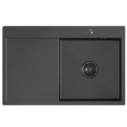 Мойка для кухни MIXLINE PRO 78х50 чаша правая графит