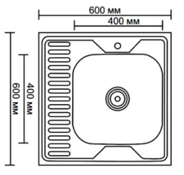 Мойка для кухни накладная Ledeme L66060-L декор