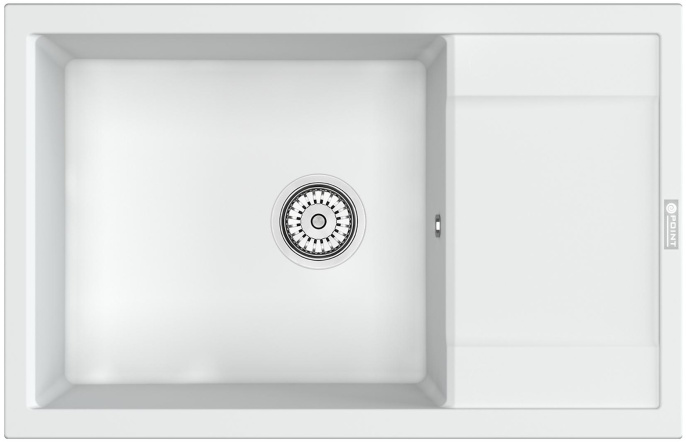 Мойка для кухни Point Велета 78 PN3002W, белый