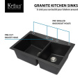 Мойка для кухни Kraus KGD-430B Black Onyx