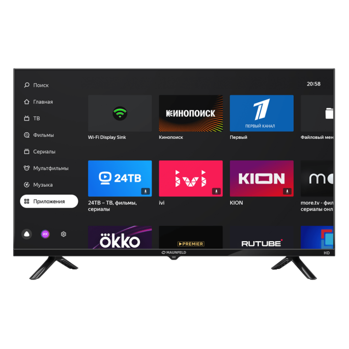 32" Телевизор MAUNFELD MLT32HSX02, HD, Яндекс TV