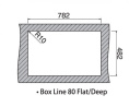 Мойка для кухни Rodi Box Line 80 Flat inset
