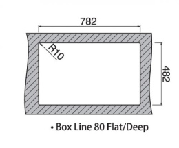 Мойка для кухни Rodi Box Line 80 Flat inset