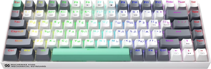 ПРОВОДНАЯ ИГРОВАЯ КЛАВИАТУРА MACHENIKE K500 B84 WHITE SE
