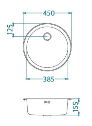 Мойка для ухни Alveus Form 10 (Satin) слив 60