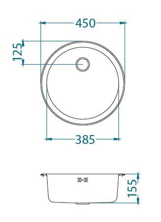 Мойка для ухни Alveus Form 10 (Satin) слив 60