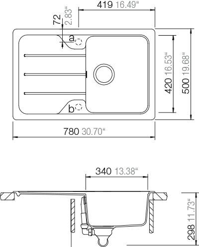 Мойка для кухни Schock Formhaus 45D Cristalite саббиа