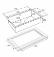 Мойка для кухни Paulmark Valde PM217444-BS, брашированная нерж. сталь