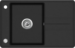 Мойка для кухни Teka Estela 50 B-TQ black metallic, клапан-автомат