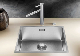 Мойка Blanco Claron 400-IF нерж. сталь Durinox, отводная арматура InFino