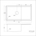 Мойка для кухни EMAR EMB-124 PVD Nano Golden