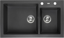 Мойка для кухни Reginox Amsterdam 25 Black Silvery 3,5" (R31087)