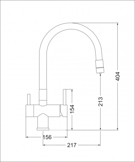Смеситель для кухни Еmar EC - 3015 Coppery медь