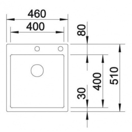 Мойка Blanco Claron 400-IF/A нерж. сталь зеркальная полировка, кл-авт. InFino, PushControl