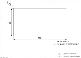 Мойка для кухни Reginox Nevada 40x18 LUX OKG right (c/box) L