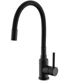Смеситель для кухни Alveus Flexa Chrom Black черный хром